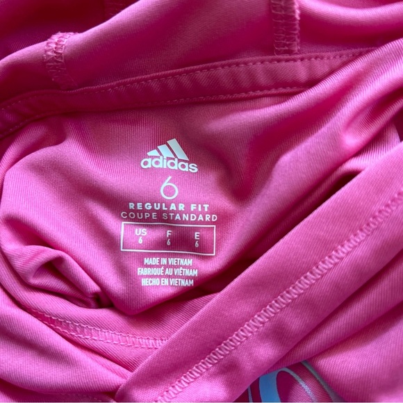 Adidas Pink Peplum Hoodie with Heart Design - Picture 6 of 6